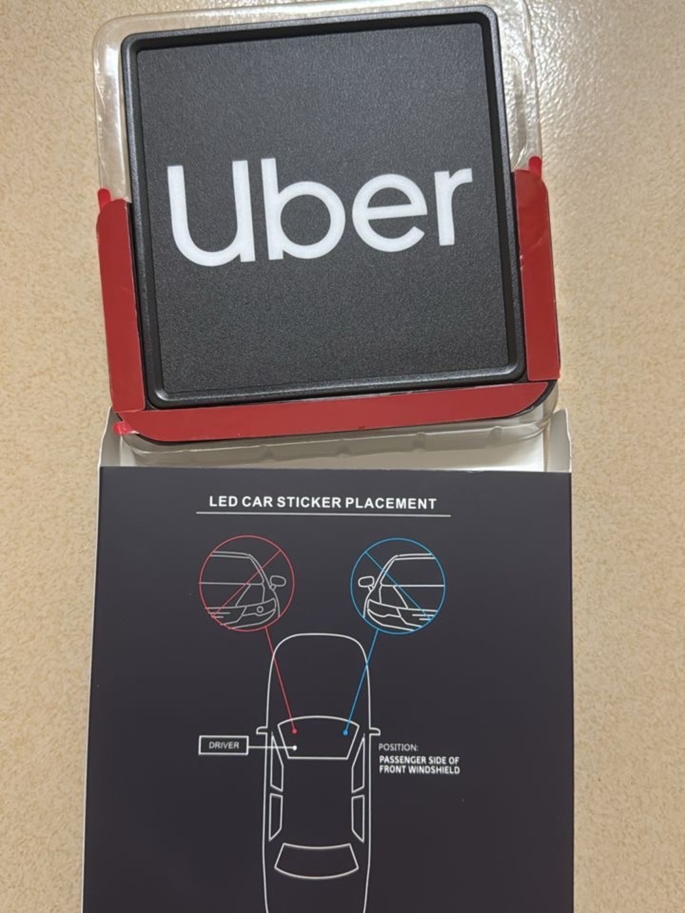 Uber Rideshare LED Sign - Picture 9 of 10